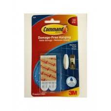 3M 17606B Command™ Water Resistant Strips-Medium 無痕™防水膠貼-中型